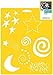 Delta Creative Stencil Mania Stencil, 7 by 10-Inch, 970810710 Fun Shapes