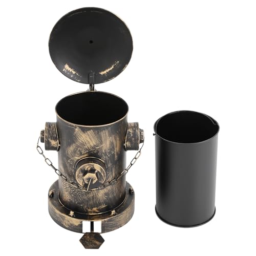 Caneca de basura vintage con pedal capacidad grande miniatura 3