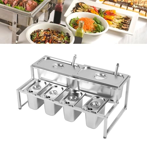 Ensemble de Boîtes à Condiments en Acier Inoxydable au Design Épuré - 2