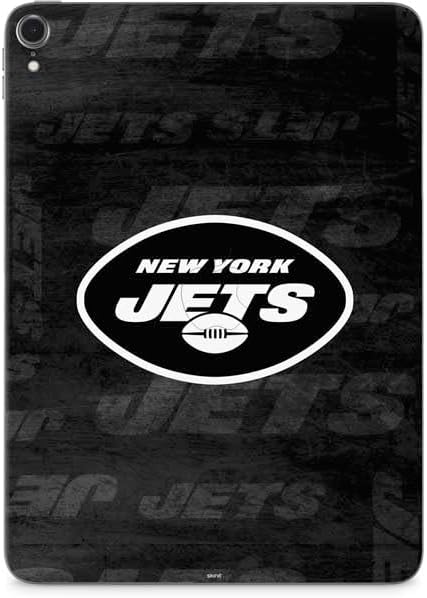 Skinit Decal Tablet Skin Compatible with iPad Pro 12.9in (2021) - Officially Licensed NFL New York Jets Black & White Design