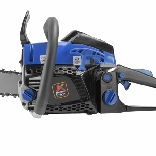Image of JK SuperDrive 58cc Heavy duty 22 inch petrol chainsaw for wood cutting, Heavy chain saw Fuel Chainsaw (Without Battery)