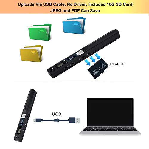 Scanner portable A4 pour numériser des livres et documents sans ordinateur, format PDF direct - 6