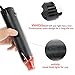VortecSys Heat Gun for Crafting, 110V 300W Handed Hot Air Gun, 3.28FT Ultra-Long Cable Portable Heat Gun with Stand and Power Cord for Shrinking Wrapping PVC, DIY Embossing and Drying Paint (Black)