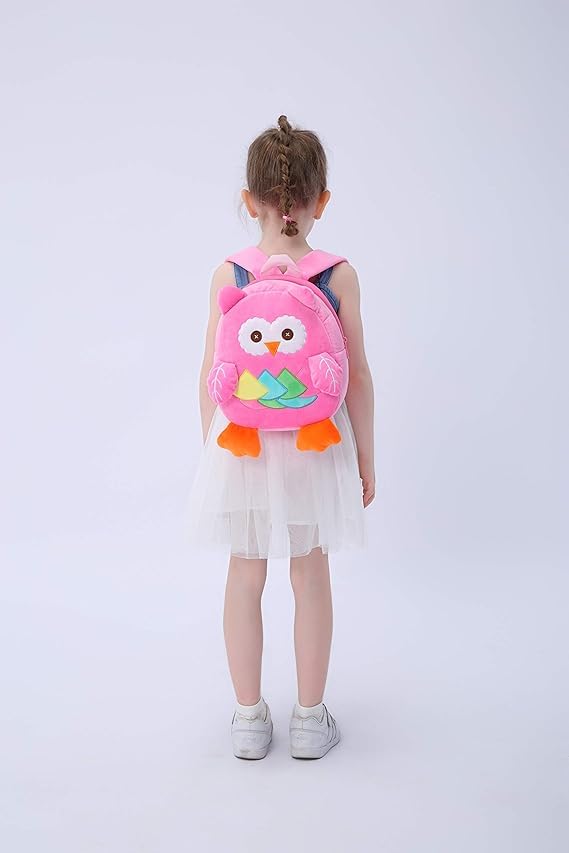 Image of blue tree Cute Kids Backpack Toddler Bag Plush Animal Cartoon Mini Travel Bag for Baby Girl Boy 1-6 Years, Ideal for Gifting for Kids