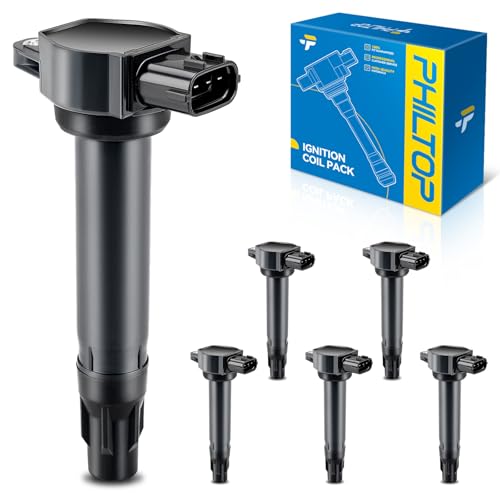Image of PHILTOP Ignition Coil Pack, Compatible with 2008-2017 Lancer, 2011-2017 Outlander Sport, 2007-2016 Outlander, UF589 Coil Pack
