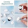 OLYCRAFT 4Pcs White Cloud Air Vent Clips with 1pc Self Adhesive Airs Vent Clip Car Air Vent Clips for Women Car Airs Vent Accessory #3