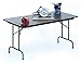 High Pressure Folding Table in Black Granite (30 in. x 96 in./White)