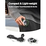 3 in 1 Charging Station for Apple Devices/Wireless Charging Sation Compatible with Magsafe Charger Stand/Foldable Magnetic Travel Wireless Charger for iPhone, Apple Watch, AirPods (Square) - Image 4