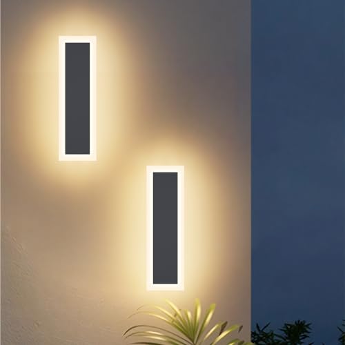 Aplique Mural Extérieur pour Terrasse et Jardin - Klighten Luminaire LED 3000K Blanc Chaud