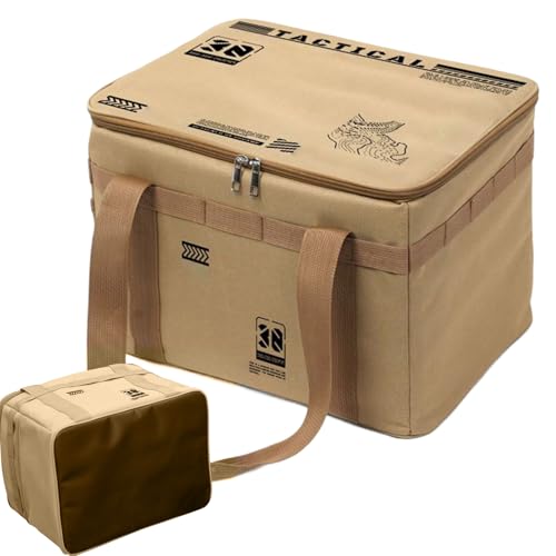 Bolsa de almacenamiento Camp Gear - Contenedor de servicios públicos ligeros, tela resistente al agua | Organizador de transporte plegable con múltiples usos para viajes de camping al aire libre,