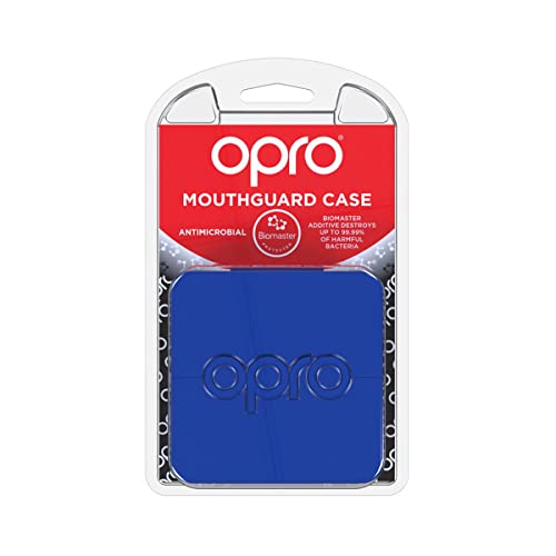 Opro Mouthguard Case, For Football, Hockey, Lacrosse, Mma, Combat And Contact Sports Mouth Guard Case. (Blue) #TOP1