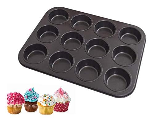 Fôrma Para Cupcake Alumínio Antiaderente Teflon - 12 cavidades