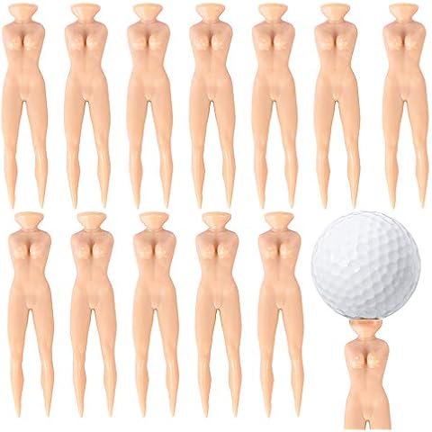 Skystuff 12Pcs Nude Golf Tees for Xmas Cover