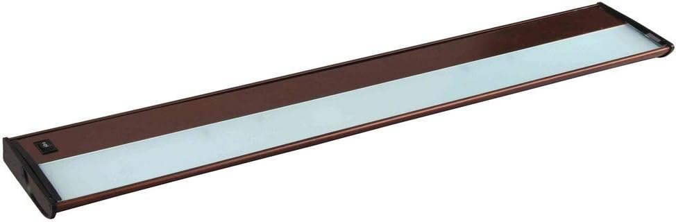 Maxim Lighting CounterMax MX-X120 4-Light Under Cabinet Light | Metallic Bronze Finish | Transitional Under Cabinet Lighting | Ideal for Kitchen Counters, Cabinets & Workspaces | Dimmable | 87833MB