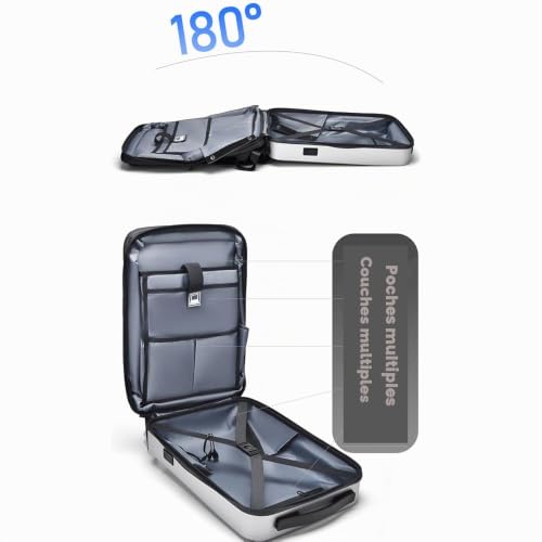 Coque rigide en PVC Sac à Dos Ordinateur 16 pouces avec Chargement USB Antivol Imperméable Fonctionnel PC Portable Pour Loisirs Affaire Collège Travail,sac de voyage (Noir) – vue 8