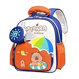 Générique Capybara Rucksack, groß, für Schule, niedlich, mit atmungsaktiven Schultergurten, für Reisen, Picknick, Geburtstag, Kindergarten, Se référer au descriptif