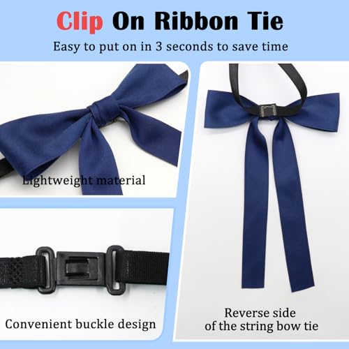Image of Luckyvestir Western Bow Ties for Men Women, Black /Red Colonel Satin Ribbon String Bow Tie for Costume Uniform