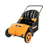 Gewol 21-Inch Walk-Behind Lawn Sweeper, Push Leaf Sweeper with 3.5 Bushel Collection Bag, Manual Leaf Collector, Leaf Sweeper for Lawn, Yard, Garden,Grass Clippings, Debris