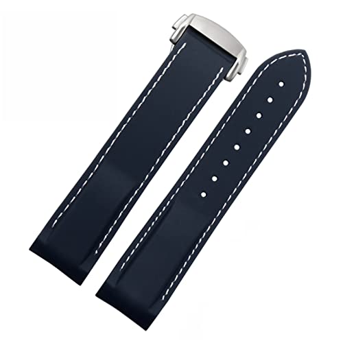 Correa de silicona compatible con Omega Seamaster 22mm para sustituir brazaletes pesados 7