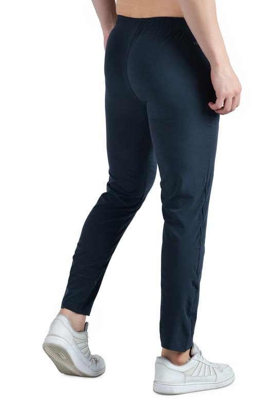 Image of KWINGS Soft NS Lycra Track Pant for Men - Comfortable Straight Fit Joggers with Secure Side Zipper Pockets