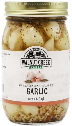 WALNUT CREEK FOODS SWEET ITALIAN PICKLED GARLIC (2 JARS)