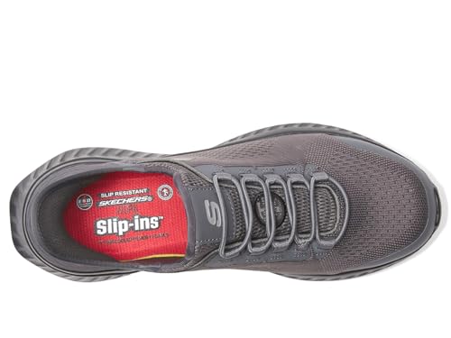 Image of Skechers Men's Tilido Troxin ESD Composite Toe Bungee Slip-On Work Shoe