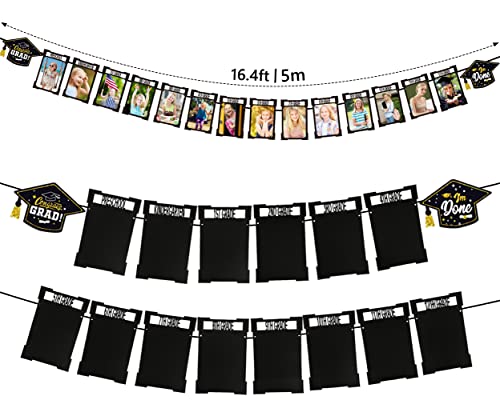 Image of Graduation Decorations 2026 2027 Class of 2026 Photo Banner for High School Party Decorations K-12 5x7 Picture Banner for Graduation Party Supplies K018