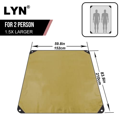 Image of LYN Heavy Duty Emergency Blanket Survival Gear Waterproof Insulated Blanket Emergency Tarp for Camping, Hiking, Bushcraft