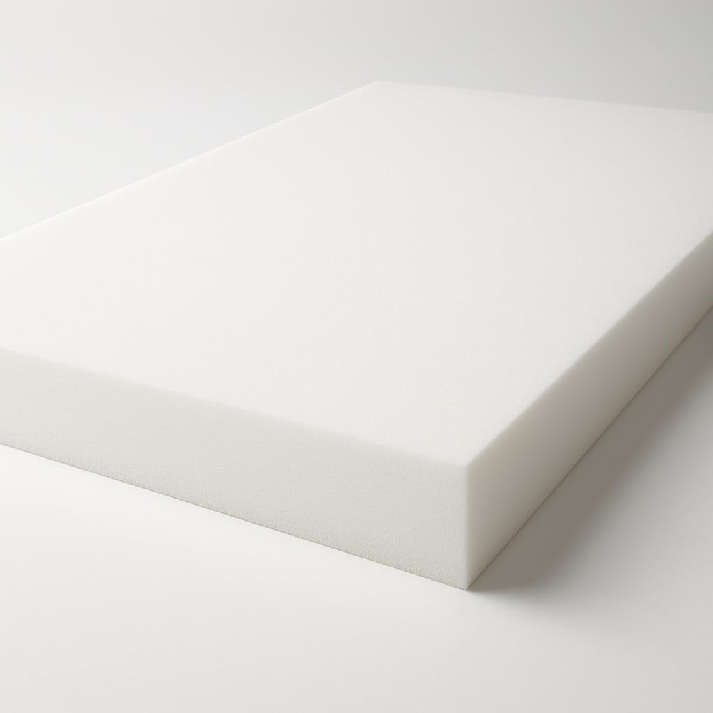 Upholstery Foam Sheet – Firm Cushion Foam for Sofas, Chairs, Benches & Campervans | Durable Support Foam Block for Seat Pads, Furniture & DIY Upholstery Projects | UK Made Quality Foam, 24" x 24" x 1"