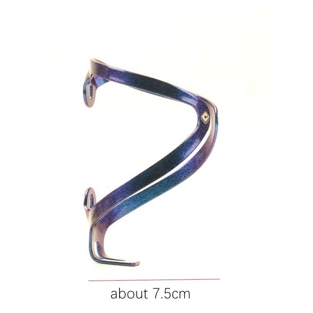 Porte-bidon VTT Ultraléger En Alliage D'aluminium – Finition Automobile, Couleur Caméléon, 25g, Compatible 75mm
