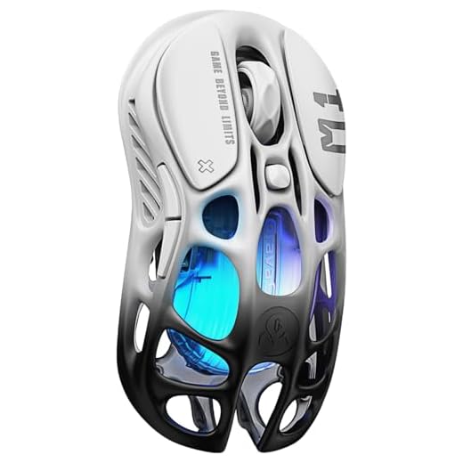 GravaStar Mercury M1 Pro Wireless Gaming Mouse, Lightweight Magnesium Alloy, 26,000 DPI, PAW3395DM Sensor, 5 Programmable Buttons, Support Wired/2.4GHz/BT, Up to 200 Hours Battery (Gradient Black)