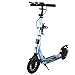 Trottinette Scooter, avec Une Conception D'absorption De Chocs à Ressort Confortable Et Arrière, Adaptée à Diverses Routes, Pliables Et Faciles à Stocker(Color:Bleu)