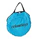 Relaxdays Katzentunnel Mausdesign, Faltbare Katzenröhre, B x D: 63 x 26 cm, Spieltunnel, Katzenzubehör, Polyester, bunt
