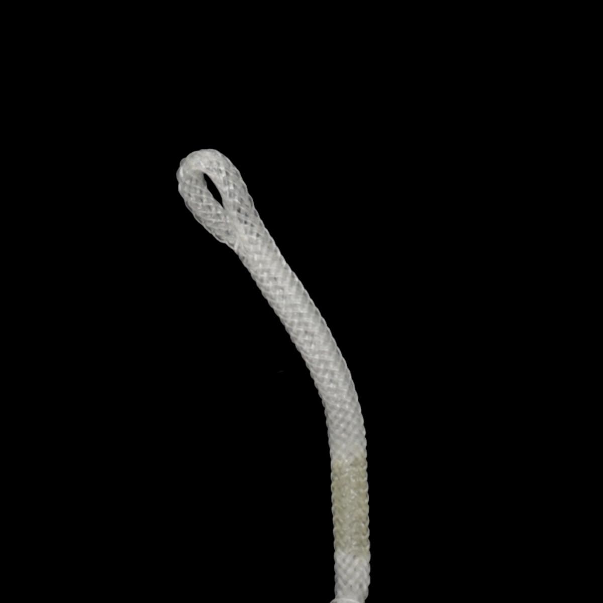 Lot de 10 connecteurs de ligne de pêche à la mouche, fil tressé haute résistance, câble de connexion durable pour accessoires de pêche à la mouche, 13,6 kg (blanc)