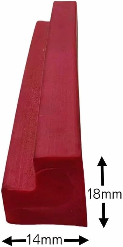 Tira de goma roja 10 m para mesa de billar cojines protección de bordes