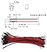Ruesious 1 paquete (35 bombillas) 5mm 12V DC blanco LED precableado redonda...