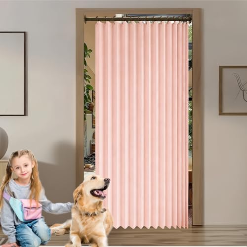 Rideau de porte occultant thermique isolant magnétique imperméable 139 x 173 cm