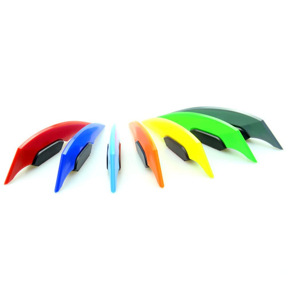 Kit De 2 Piezas De Ala Aerodinámica (Winglet) Para Motocicleta – Plástico Resistente, Adhesivo Fuerte, Para Scooters Y Moto Eléctrica (Colores Varios)