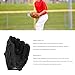 equlup Baseball Glove, 12.5Inch Ergonomic PU Leather Baseball Mitts Softness Professional Fielding Softball Gloves for Youth Adult Training (Black)