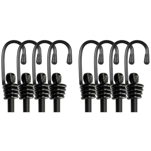 Image of Serplex 8PCS Bungee Cords 24 Inches Elastic with Dual End Hooks for Luggage