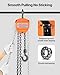 VEVOR Hand Chain Hoist, 1/2 Ton 1100 lbs Capacity, Manual Chain Block with Upgrade G80 Galvanized Chain, 10 ft Lifting Height, Heavy Duty Pulley Hoist for Garage Warehouse Automotive Machinery, Orange