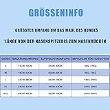 Maulkorb für Hunde, Nylon-Maulkorb Für Hunde Verstellbares Gurtband Geeignet für Maulkörbe von mittleren und großen Hunden Verhinderung von Bellen, Beißen und Kauen (XS)