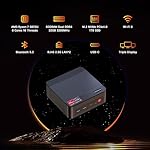 P4 Plus Mini PC Desktop Computers, AMD Ryzen 7 5825U, 32GB DDR4, 1TB SSD, Win 11 Pro, Dual LAN 2.5G/Wi-Fi 6E/BT5.2, 4K Triple Display, Compact Silent PC for Gaming, Office, Design - Image 2
