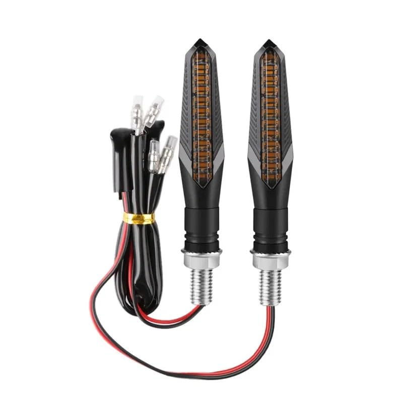 Indicateurs moto clignotants flexibles pour feux stop arrière de custom et roadster