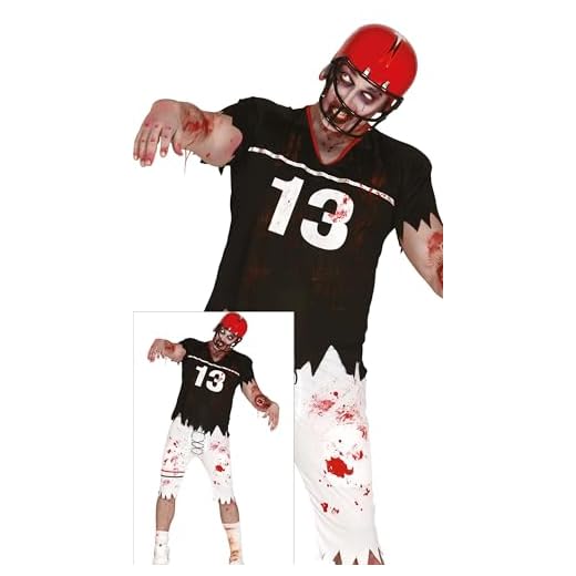 Disfraz de Quarterback Zombie para Hombre L