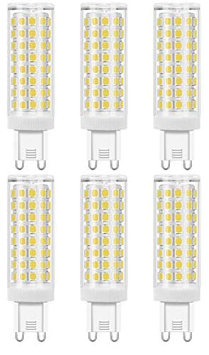 LEDd LEDd G9 Z~bNX LEDv 60W` 6W 600LM 6000K F Lz^Cv ȃGl Px 2Nۏ 6Zbg Ή (6000KF)