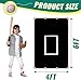 Doublehorse Baseball Batting Cage Backstop Padding Mat 4x6FT Vinyl Backstop for Softball Training Portable Baseball Pitching Target Backstop Softball Sports Field Padded Backstop