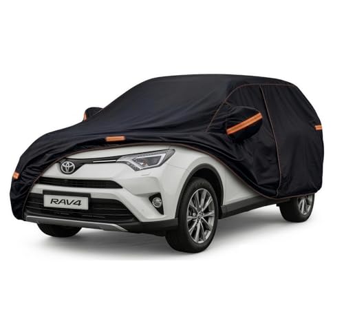 All-Weather Toyota RAV4 Car Cover (2006–2026) - Waterproof Heavy Duty SUV Cover Custom Fit for 2006–2026 Toyota RAV4 LE, XLE, XLE Premium, Adventure, TRD Off-Road, Limited, Hybrid & Prime