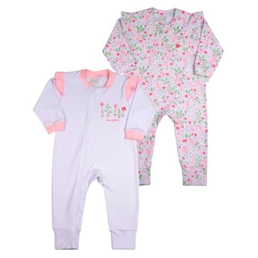 Macacao Bebe Suedine Ziper Menina Estampado e Liso Kit Macacão Suedine Algodao Floral 2 Pecas - Branco GG