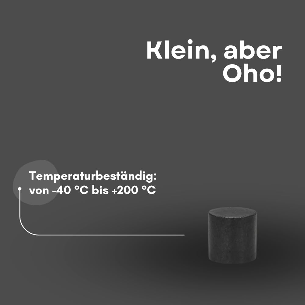 STRONG MAGNETS Ferrit- Scheibenmagnet - Extra stark - 10 mm Ø - 10 mm Höhe - 500 Stück - Industrielle Anwendung, Werkstatt oder Büro